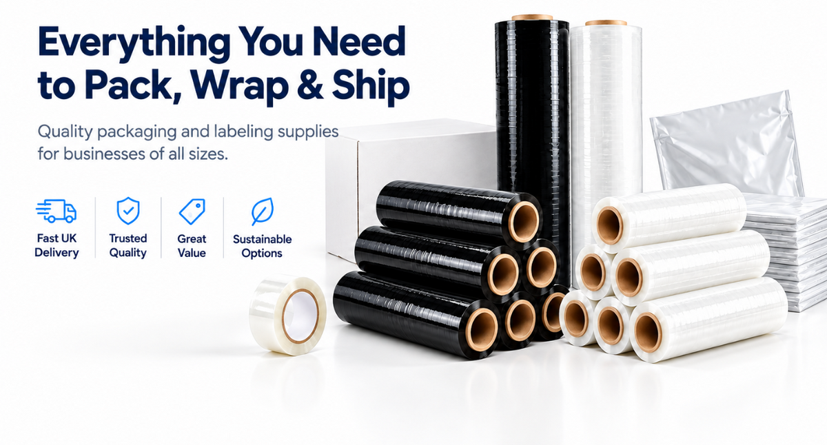 Shipping and wrapping supplies – shrink wrap and stretch film