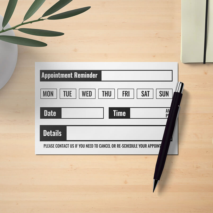 Appointment Reminder Cards Appointment Cards Reminder RXBC2011 Pack Of 500 Blue Blank Appointment Cards Business Reminder Cards 3.5x2 Inches - View #3