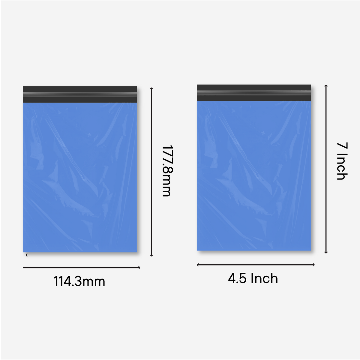 Grey Mailing bags