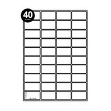 40 Labels Per A4 Sheet Sticker Paper