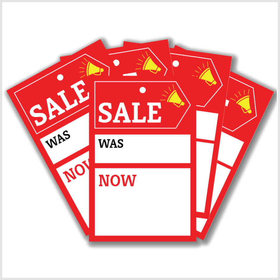 Sale Was/Now Pricing Tags