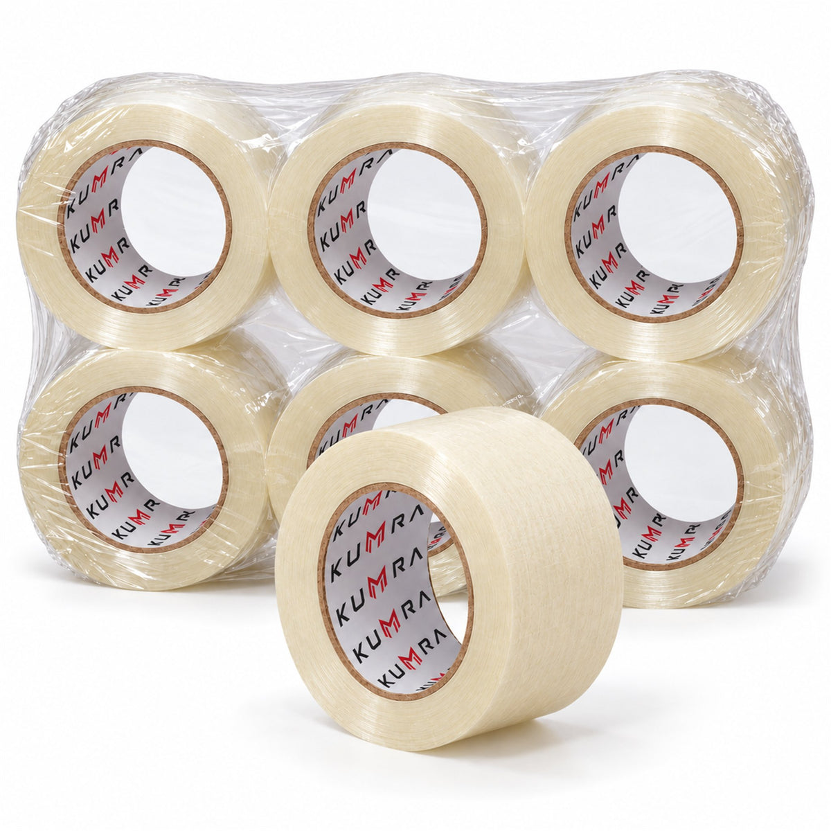 KUMRA Masking Tape 48mm x 45m - pack of rolls, shrink-wrapped