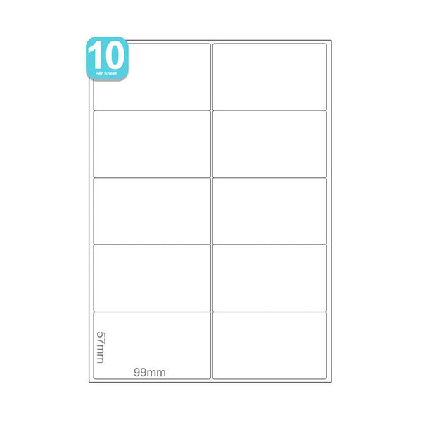 10 Labels Per A4 Sheet Address labels