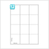 12 Labels A4 sheet