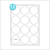 12 Round Labels A4 sheet