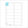 14 labels A4 sheet