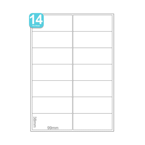 14 Labels Per A4 Sheet Label Stickers