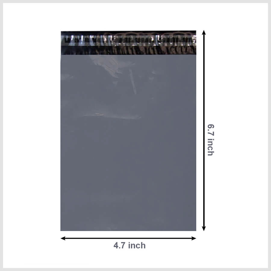 4.7 x 6.7 inch Grey Mailing Bag