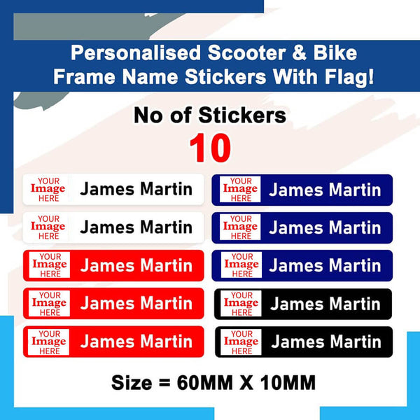 Bike Name Sticker With Image