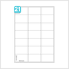 21 Labels A4 sheet