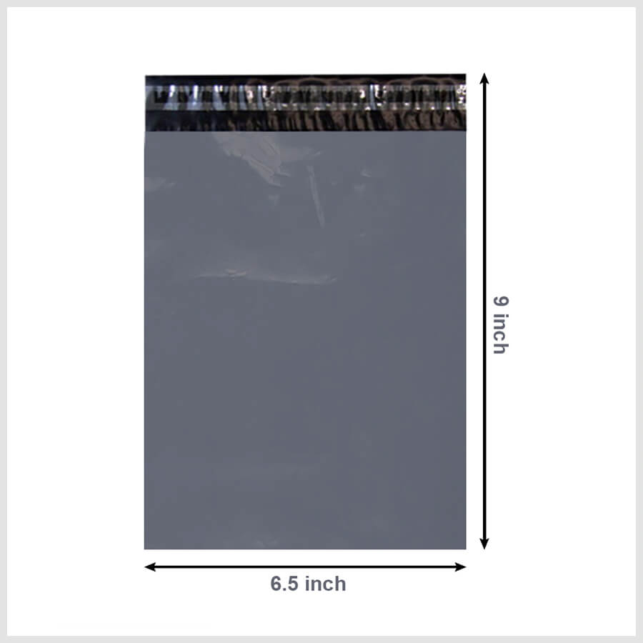 6.5 x 9 inch Grey Mailing Bag