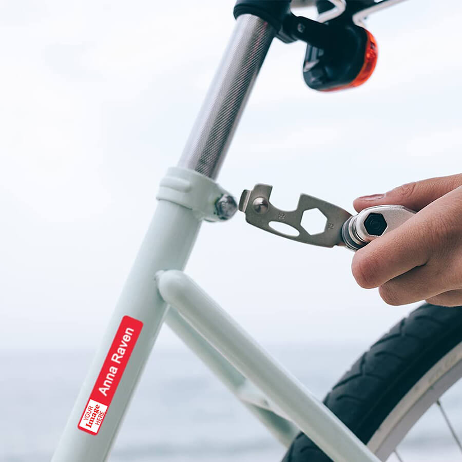 Bike Name Sticker With Image
