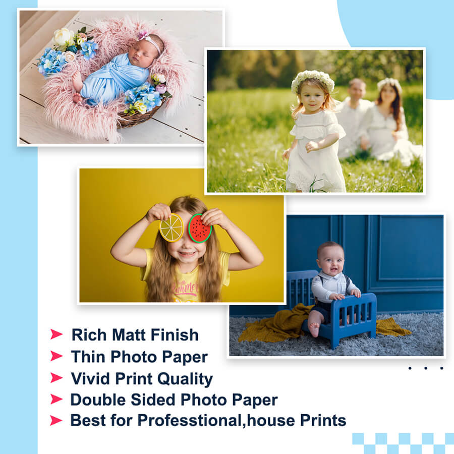 A4 Inkjet Double Sided Matte Photo Paper 140 GSM
