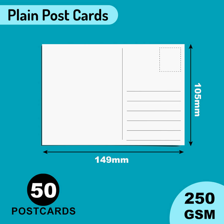 Postcards/Blank Post card/Plain Post Card/White Post Card Packwith