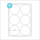 A4 Labels 6 Per Sheet