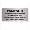 Classic Personalised Sliver Address Labels