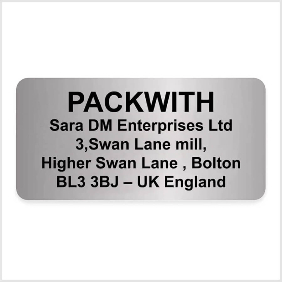 Classic Personalised Sliver Address Labels