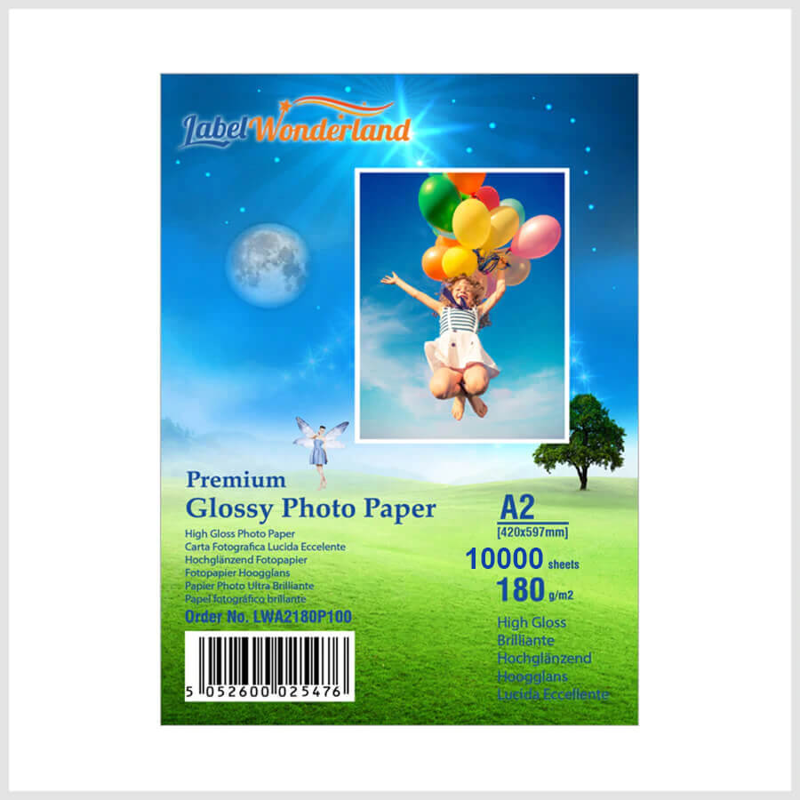 Label Wonderland A2 Ultra Smooth Photo Paper weight 180 GSM
