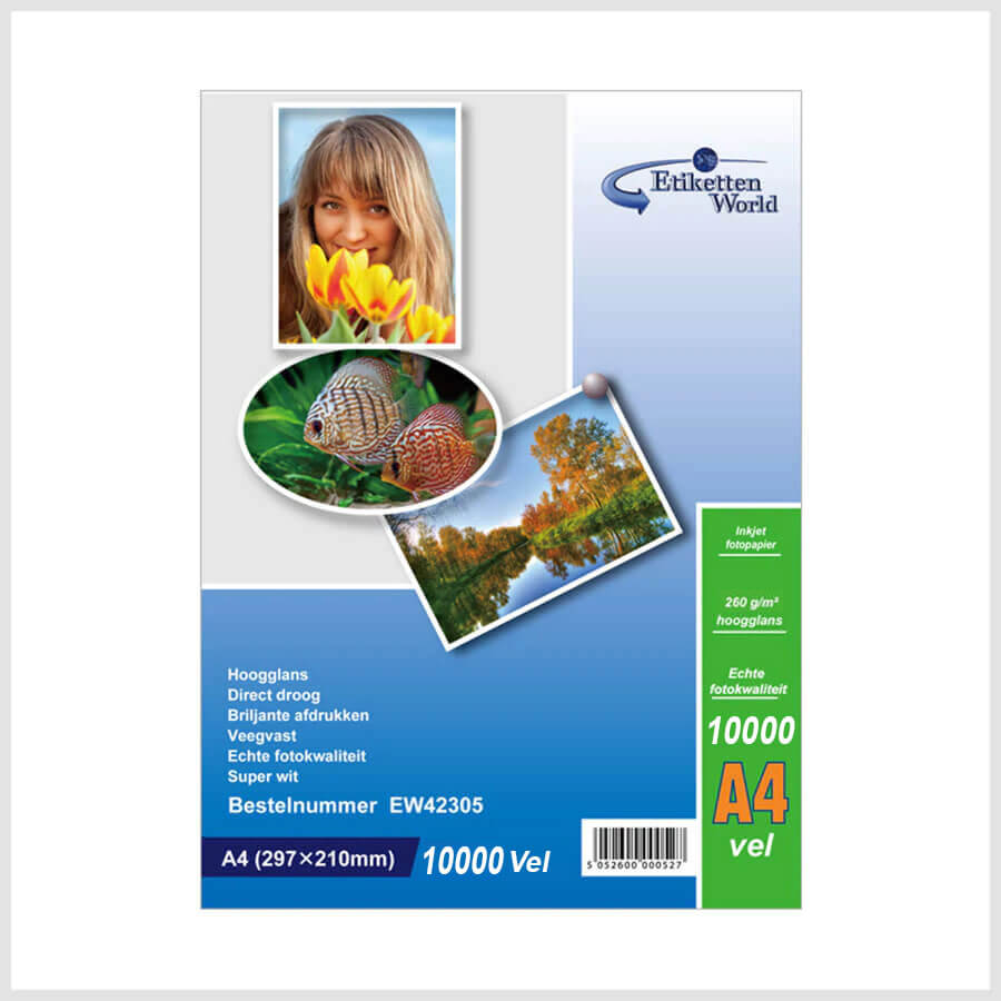 Etiketten World A4 Photo Paper heavy weight 230 & 260 GSM