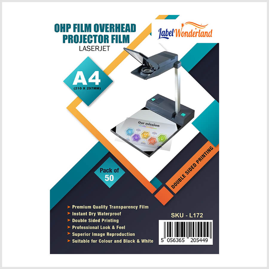 A4 OHP Sheets Laserjet