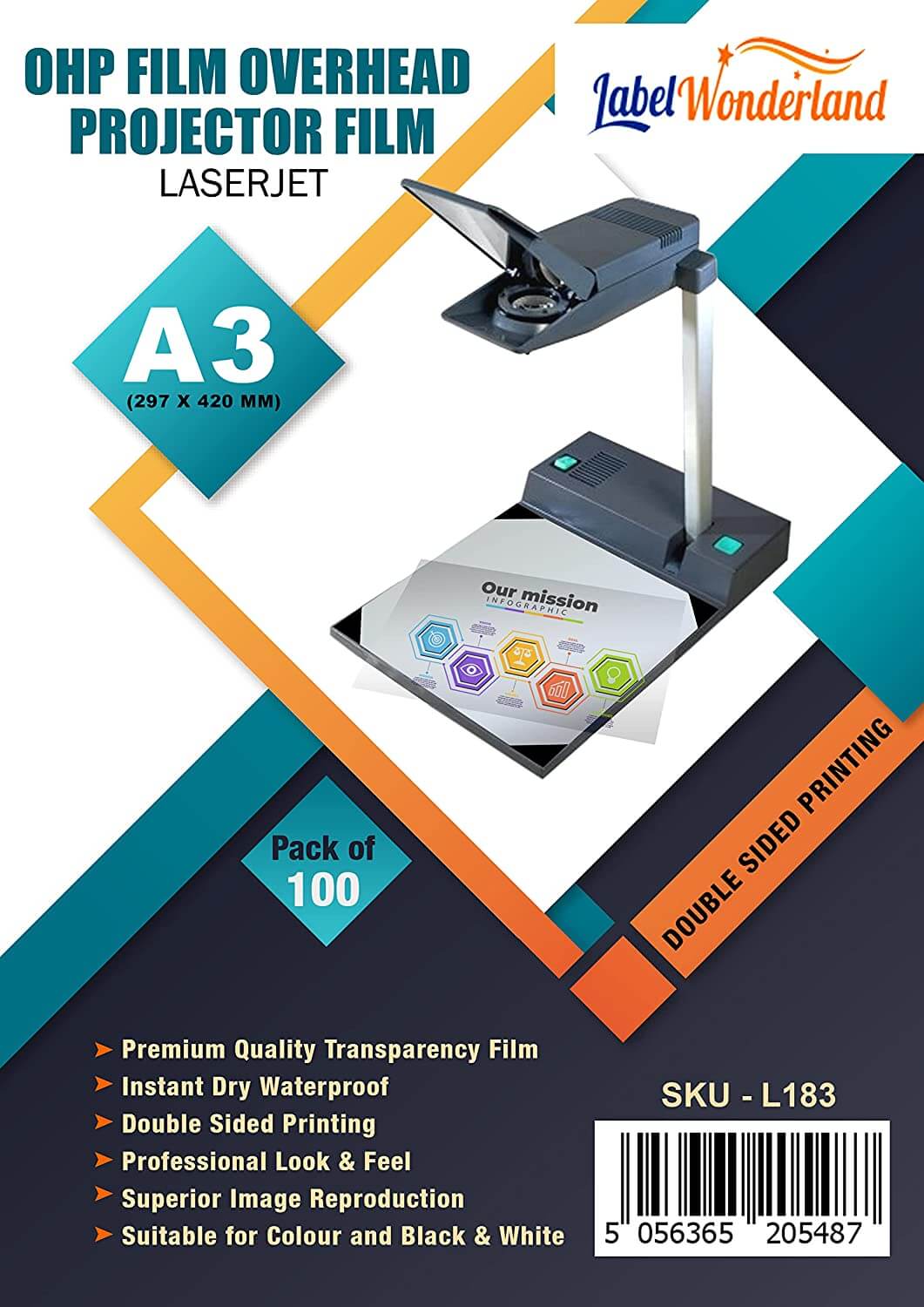 A3 OHP Sheets Laserjet