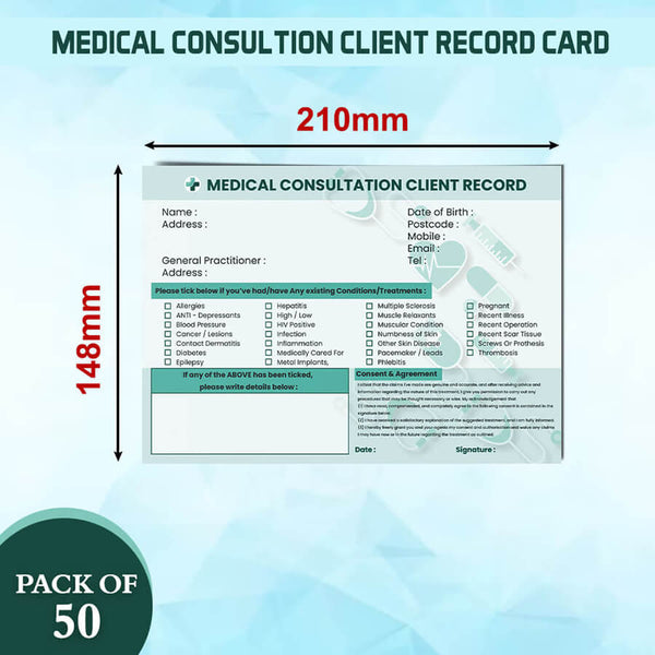 Medical Consultation Client Record Card