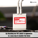 Personalised PAT Test Labels Passed & Failed Electrical Safety
